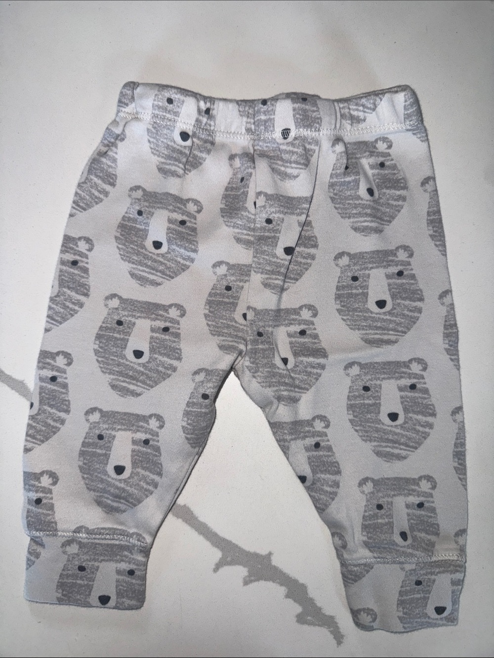 cloud island Gray Bear Print Baby Pants